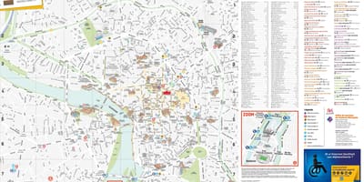 图卢兹纪念碑的地图