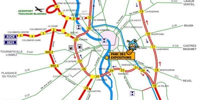 地图图卢兹高速公路