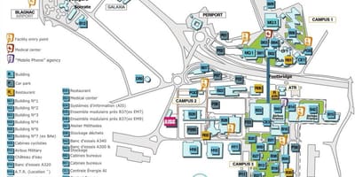 地图图卢兹空中客车公司 
